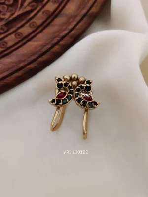 Bridal Peacock Kemp Stone Finger Ring