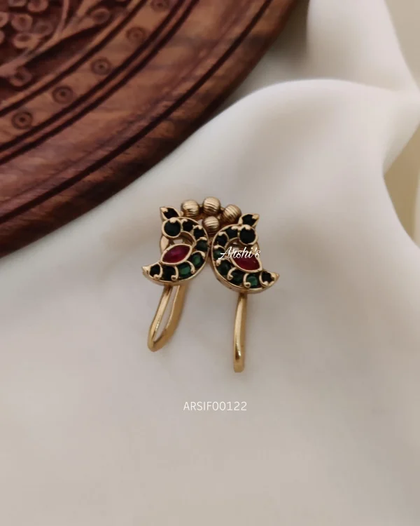 Bridal Peacock Kemp Stone Finger Ring
