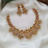 Beautiful flower design AD bridal necklace
