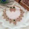 Beautiful rice bead guttapusalu necklace