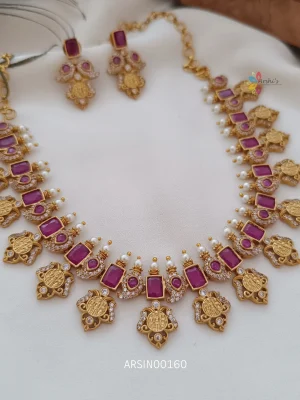 Traditional ram parivar necklace