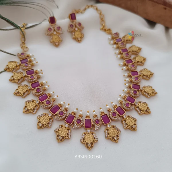Traditional ram parivar necklace