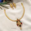 Navarathna Stone Lakshmi Pendant Necklace