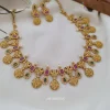 Ramparivar Ruby And Green Stone Necklace