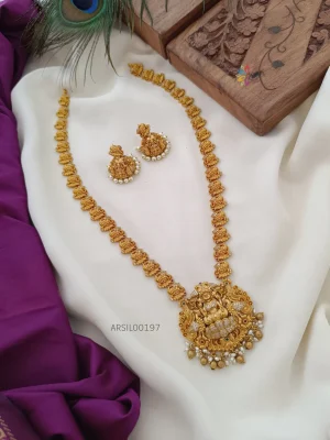 Beautiful matt peacock lakshmi bridal haram