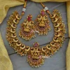 Antique Lakshmi Pendant Peacock Design Necklace