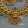 Antique Lakshmi Pendant Peacock Design Necklace