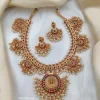 Grand Matte Temple Guttapusalu Necklace