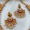 Grand Matte Temple Guttapusalu Necklace