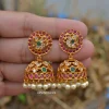 Lakshmi Coin Peacock Design AD Necklace