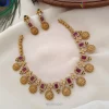 Matte Red and Green Ramparivar Necklace