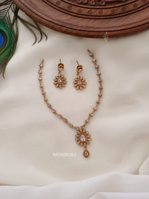 Beautiful White Stone Necklace