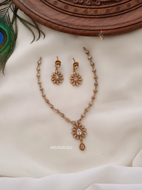 Beautiful White Stone Necklace