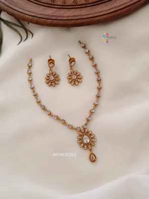 Beautiful White Stone Necklace