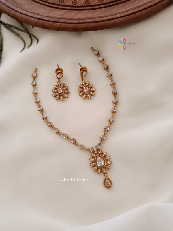 Beautiful White Stone Necklace