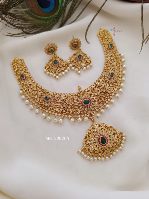 Grand AD Matte White Pearl Necklace
