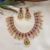 Premium Matte AD stone Pearl Choker