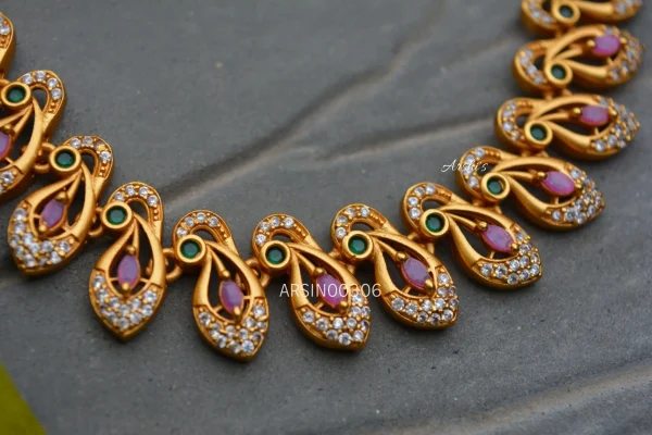 Diamond alike AD Stone Necklace