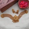 Gold Pearl Lakshmi Matte Choker