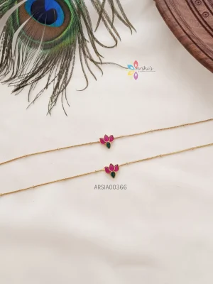 Beautiful lotus kemp anklet