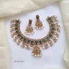 Elegant AD Green Stone Necklace