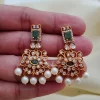 Elegant AD Green Stone Necklace