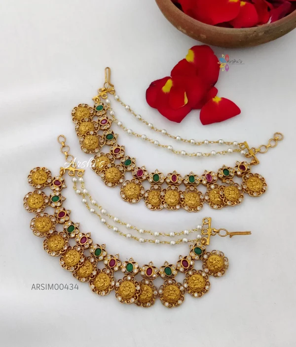 Grand Traditional AD Stone Lakshmi Mattals