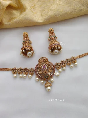Dazzling Peacock Design Choker