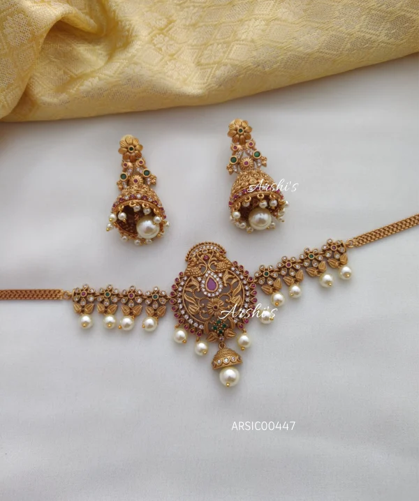 Dazzling Peacock Design Choker
