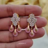 Trendy Rose Gold AD Stone Necklace
