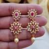 Beautiful Ruby And White AD Stone Necklace