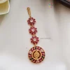 Beautiful Peacock Kemp Flower Design Tikka