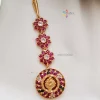 Beautiful Peacock Kemp Flower Design Tikka