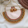 Beautiful kemp gold bead necklace