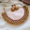 Beautiful kemp gold bead necklace