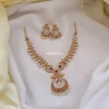 Lakshmi AD Pearl Chandbali Necklace