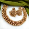 Antique Gold Cluster Bead Necklace