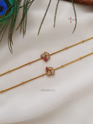 Flower Design Anklets