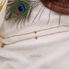 Flower Design AD Stone Anklets