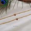 Stunning Flower Design AD Anklets