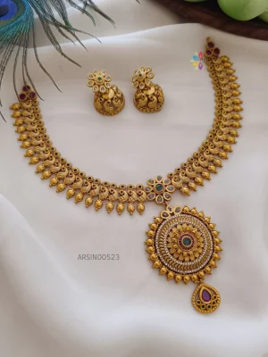 Peacock Design Traditional Necklace