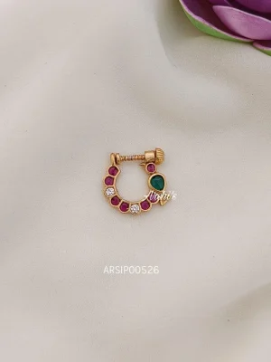 Bridal Peacock Nose Pin