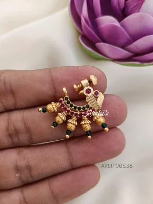 Exquisite Peacock Nose Pin