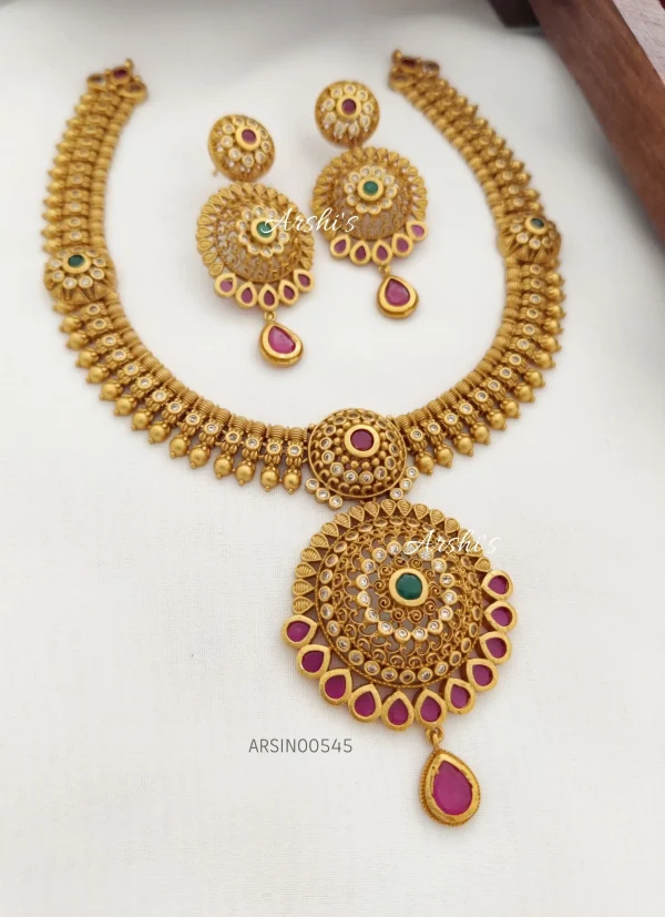 Imitation Matte AD Stone Necklace