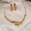 Heart Design AD Stone Necklace