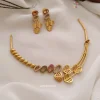 Heart Design AD Stone Necklace