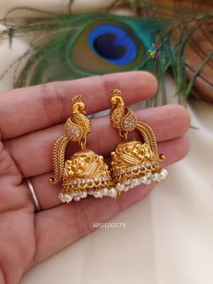 Adorable Peacock Jhumka