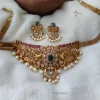 AD Stone Peacock Design Choker