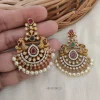Chandbali AD Peacock Earrings