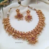 Charming Ruby Stone Guttapusalu Necklace